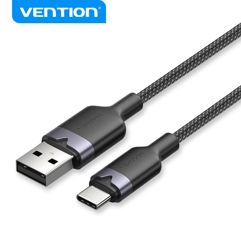 Vention Cotton Braided Aluminium Alloy USB-A 2.0 to USB-C 1m - CTNBF