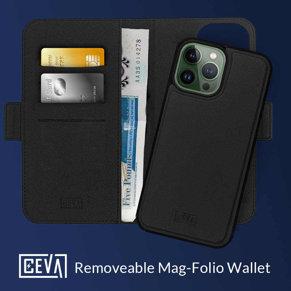 CEVA 2-in-1 Detachable Wallet Case For iPhone 13 Pro Max-Repair Outlet