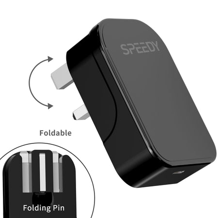 Speedy 20W PD Foldable USB-C Charger-Repair Outlet