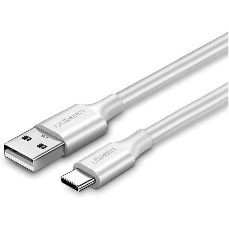 UGREEN USB-A 2.0 to USB-C Cable Nickel Plating 1m (White) - 60121-Repair Outlet