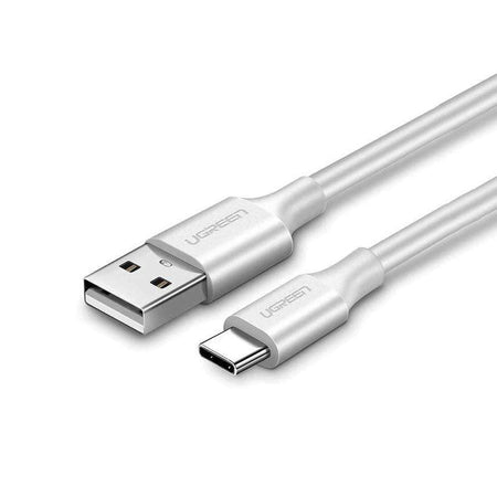 UGREEN USB-A 2.0 to USB-C Cable Nickel Plating 2m (White) - 60123-Repair Outlet