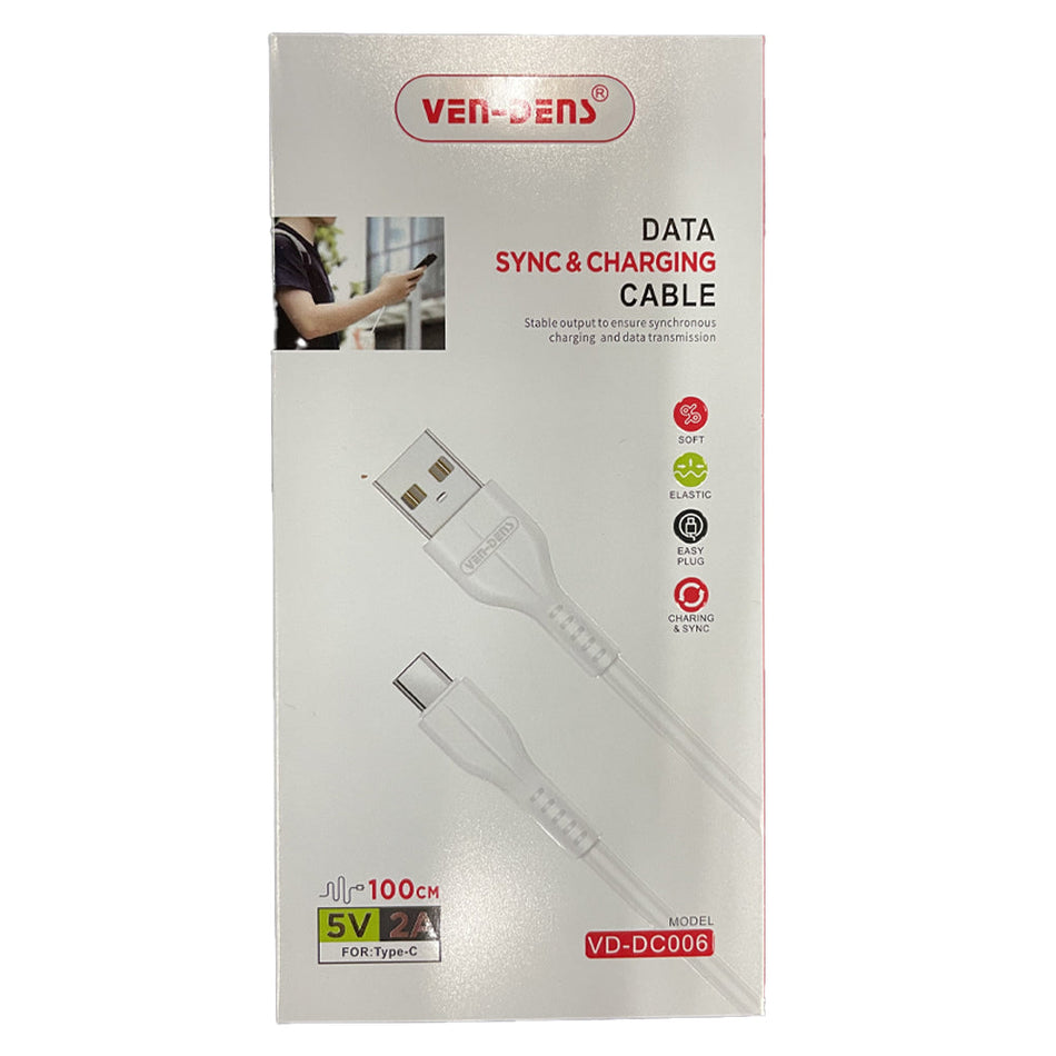 Ven-Dens USB to Type-C Sync & Charging Cable 1 Meter-Repair Outlet