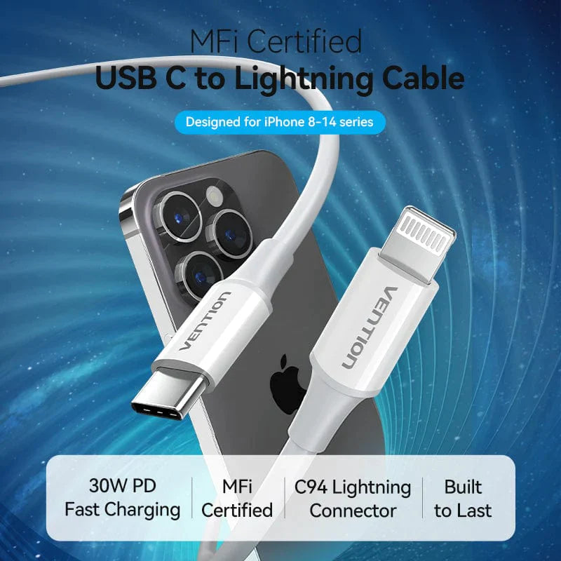 Vention USB-C 2.0 to Lightning Cable 1m - TASWF